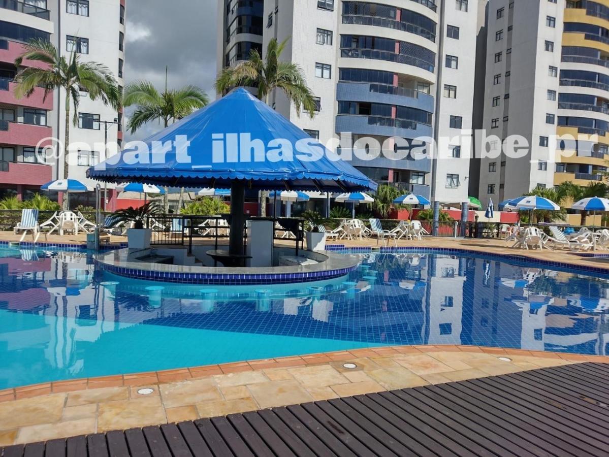 Apto Cond Ilhas Do Caribe - Pr - Beira Mar 마티뇨스 외부 사진